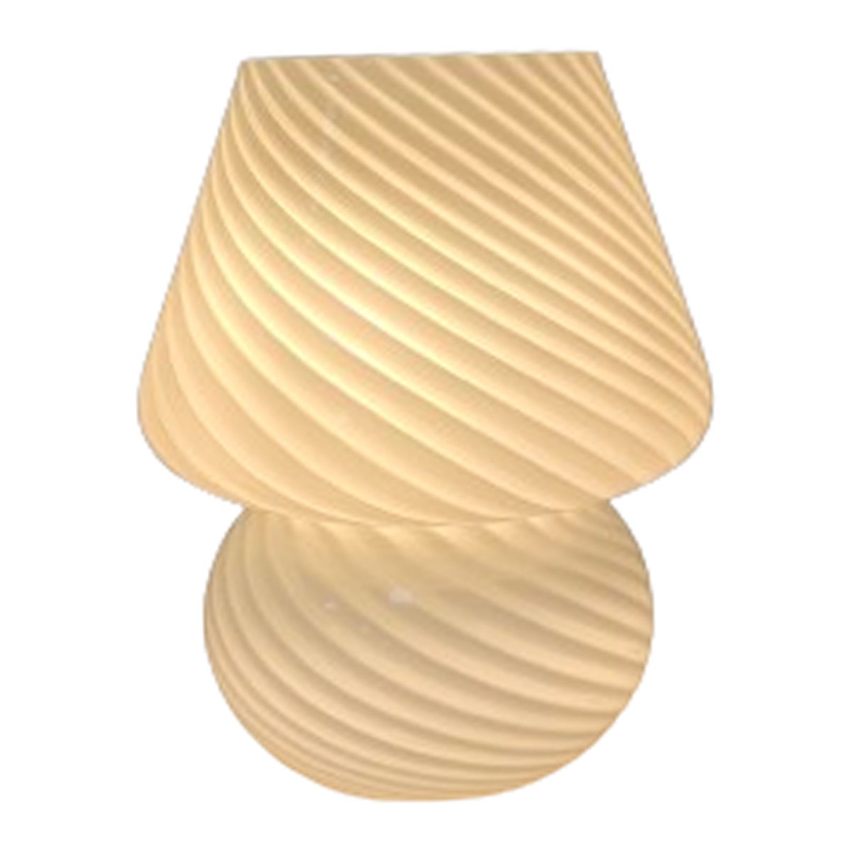 White glass mushroom lamp discount