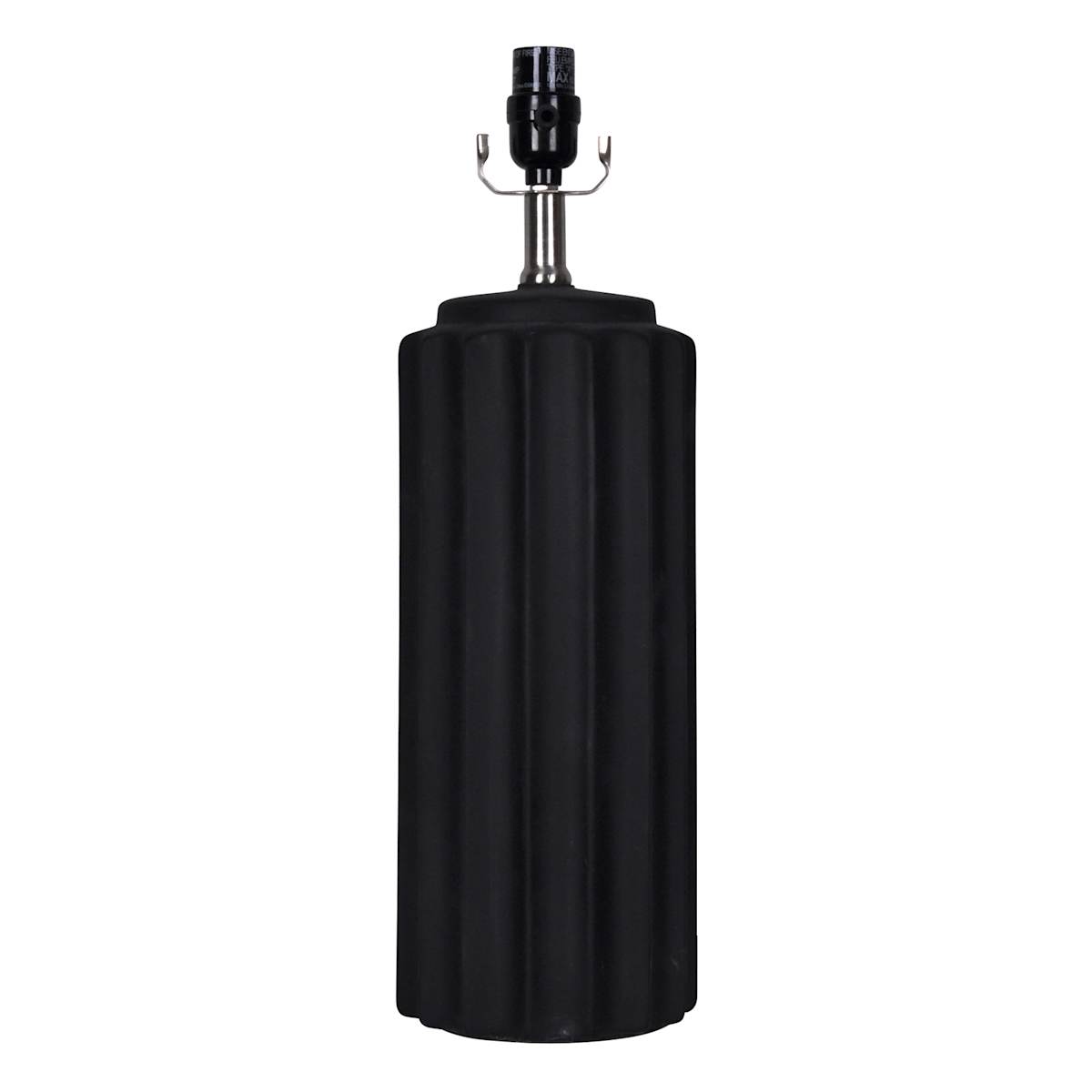 Matte black lamp base sales
