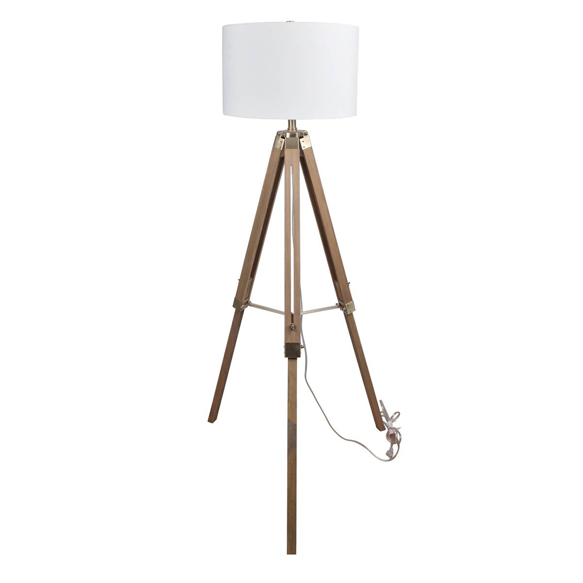 Tripod oak floor lamp hot sale