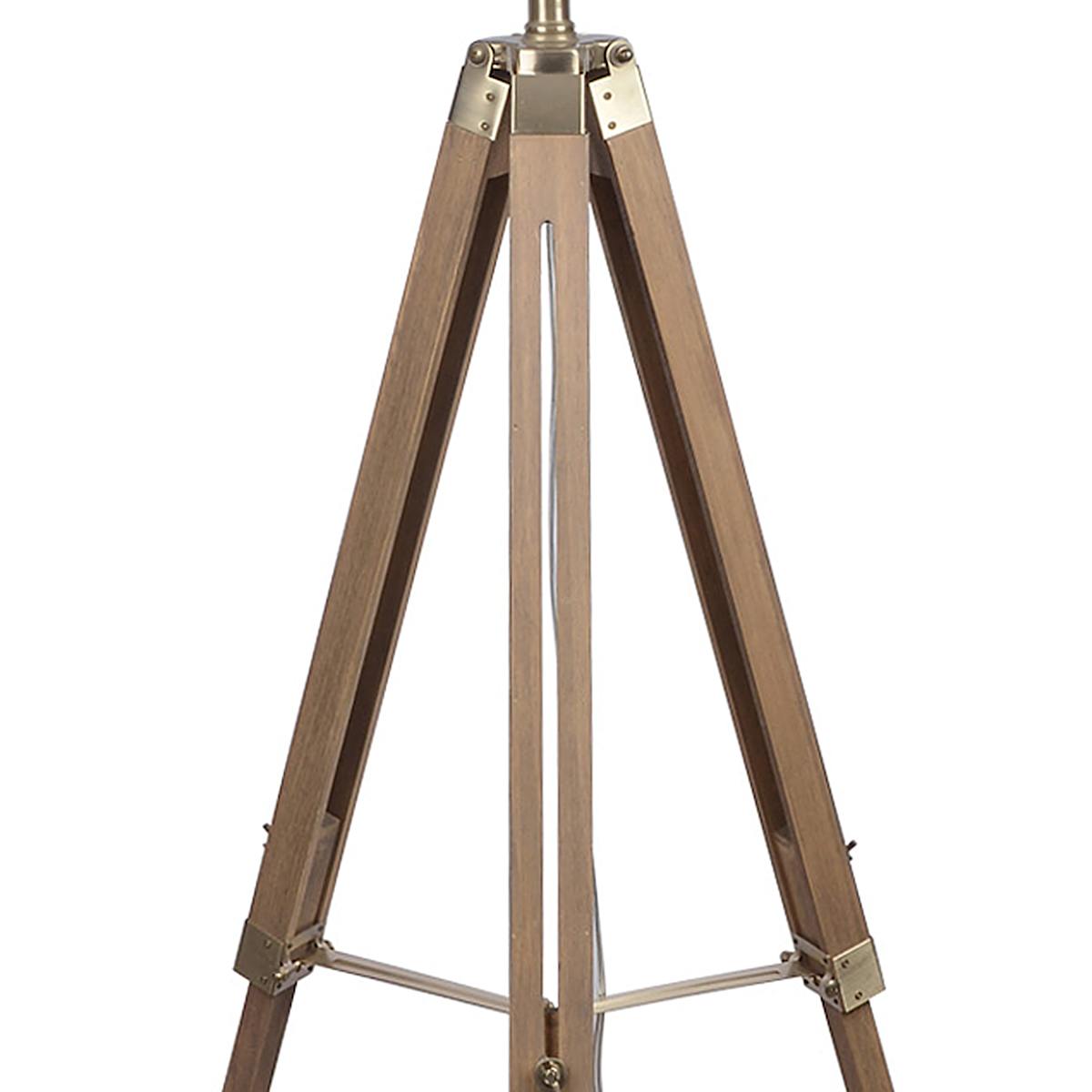 Wooden tripod floor lamp base only sale