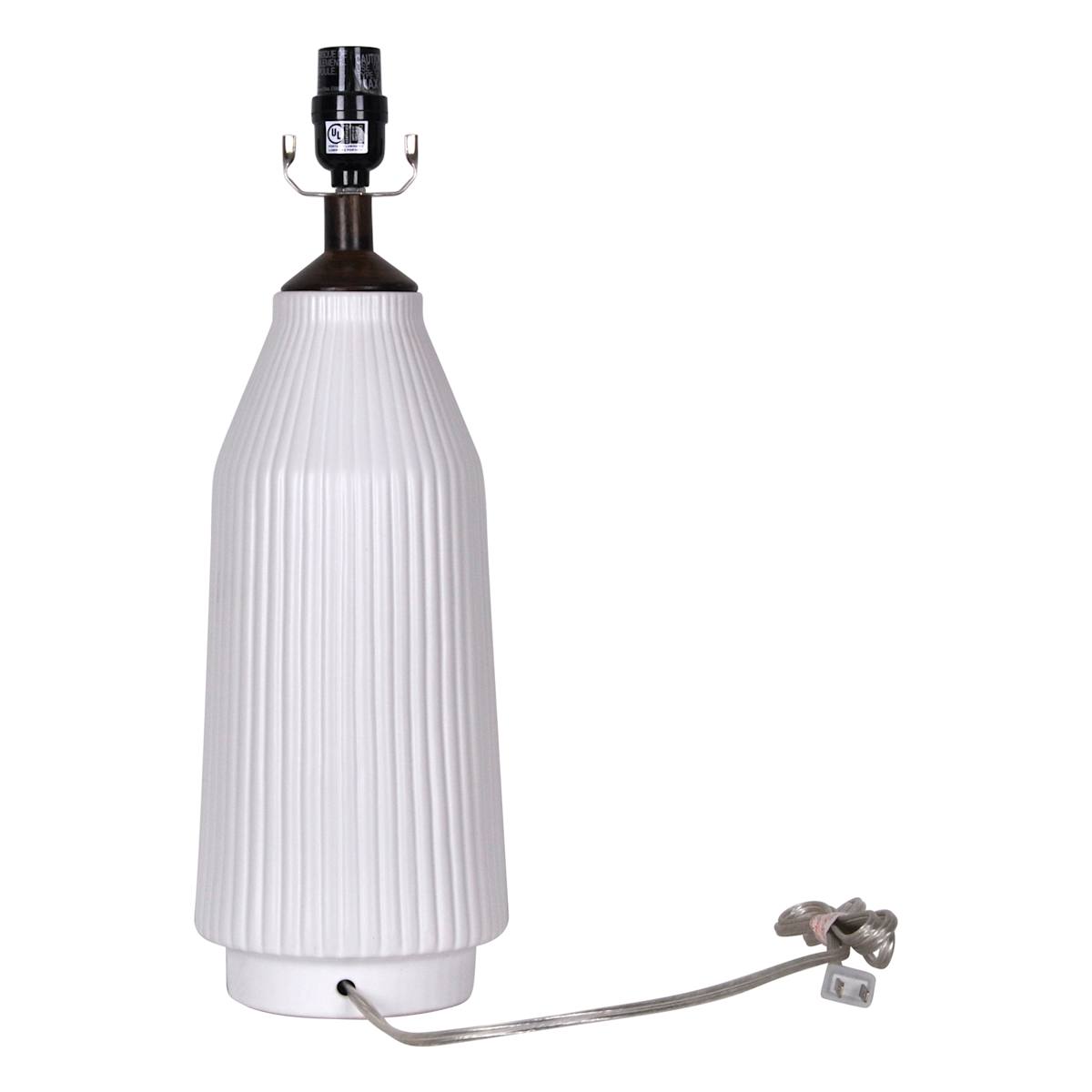 Black and white striped lamp base clearance