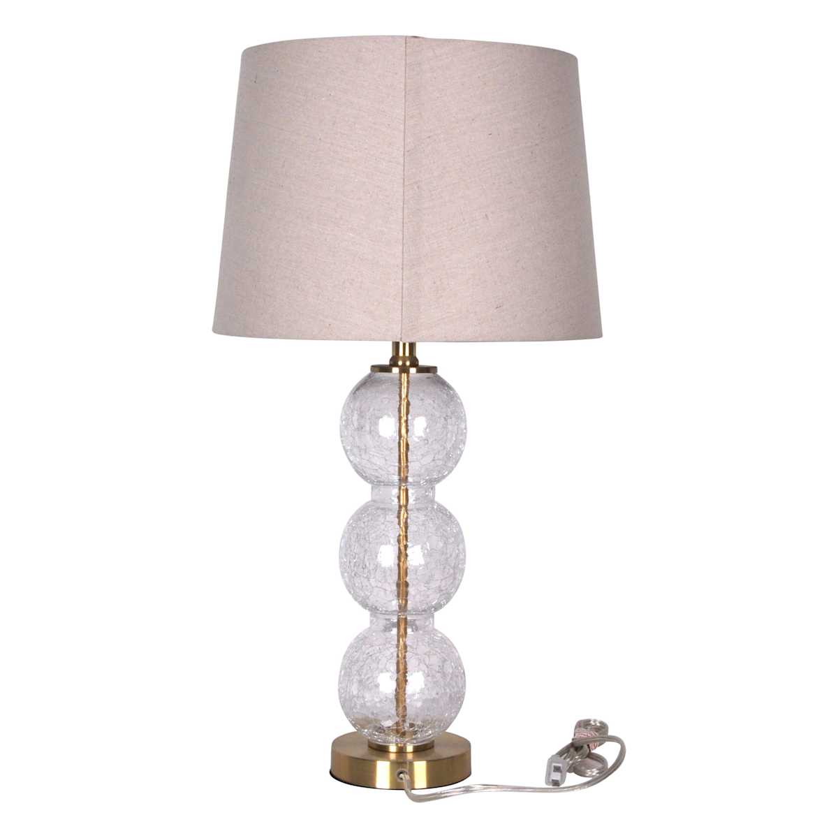 Providence Gold Bubble Glass Table Lamp 25