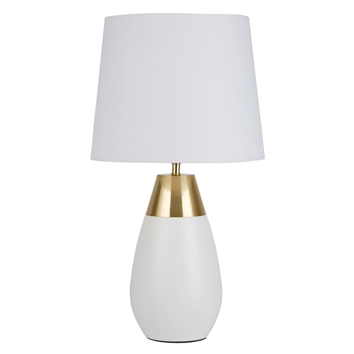 Gold base lamp white shade 2025