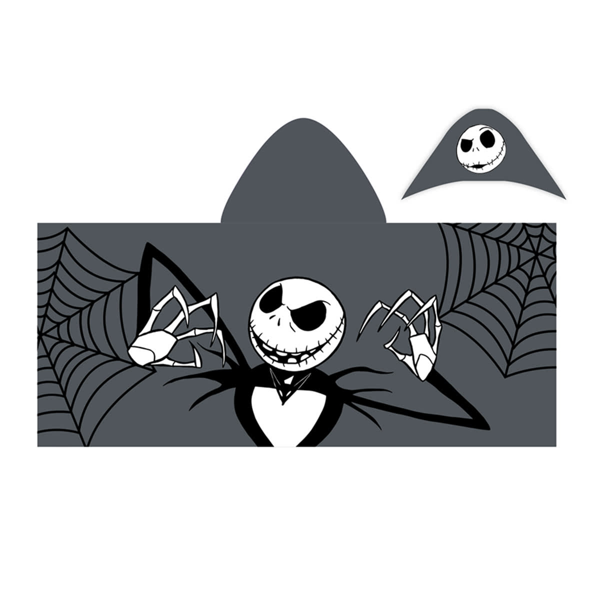 Jack Skellington Hooded Bath Towel 22x51 Halloween Decor At Home