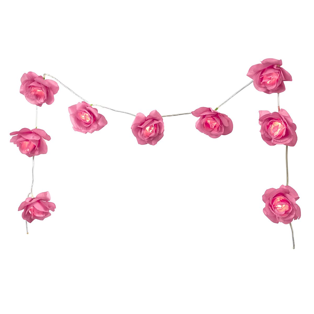 Pink flower string lights top