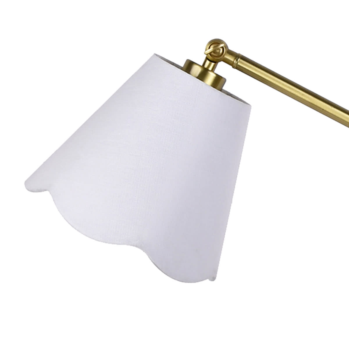 White and brass lamp on sale