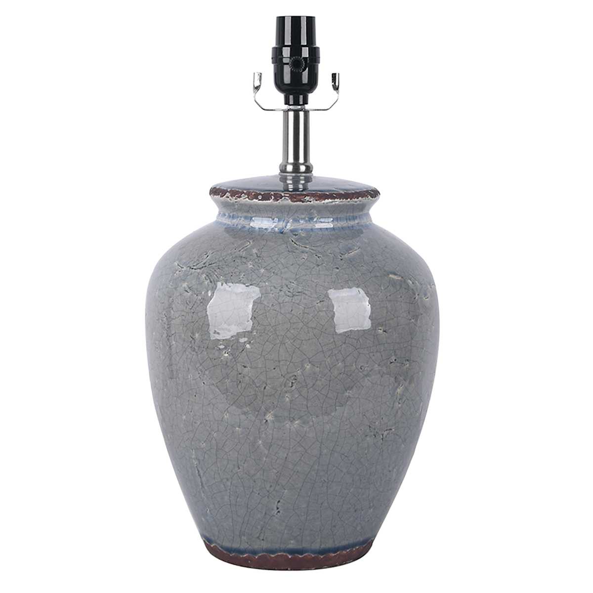 Crackle lamp base top