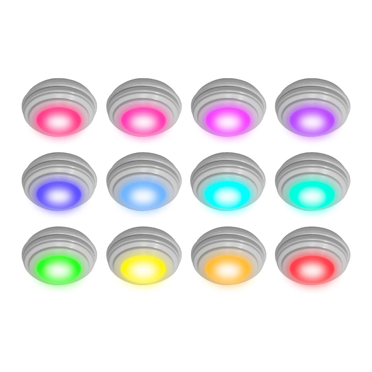 at Home InnoVibe LED Puck 7 Piece Lights Set