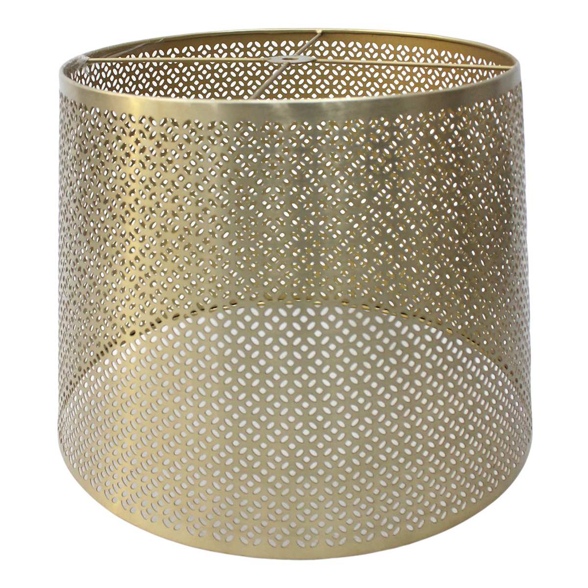 Found Fable Gold Metal Lamp Shade 12x14x10