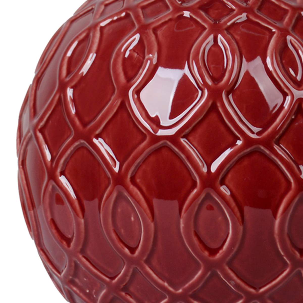 Red ceramic lamp base on sale