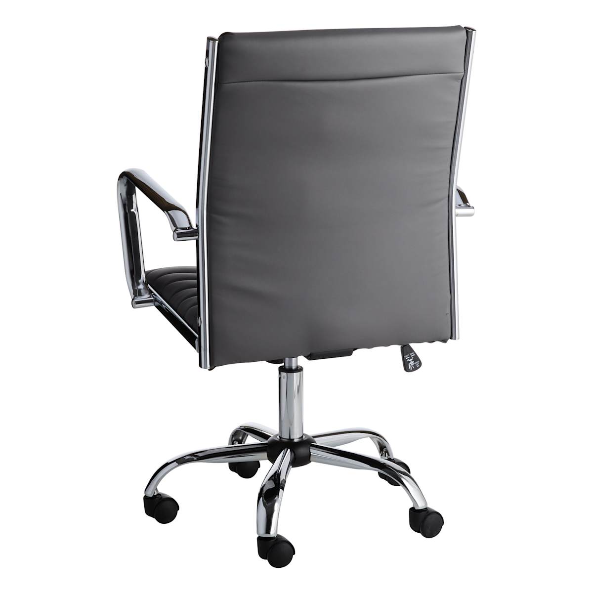 Crosby St. Maxwell Adjustable Faux Leather Office Chair, Grey
