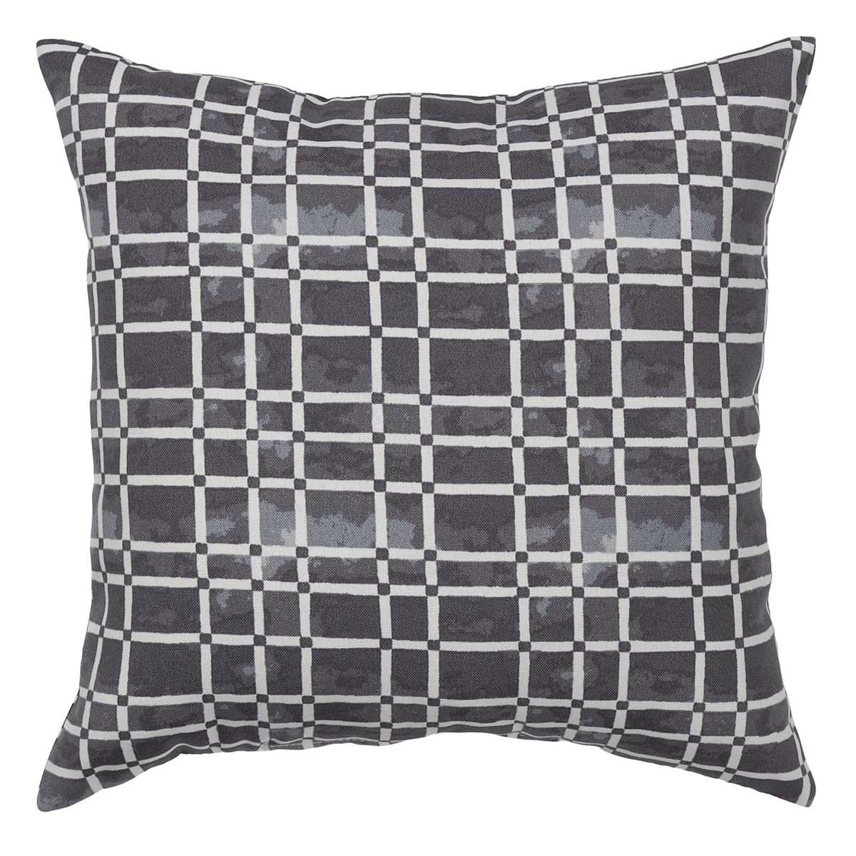 White And Black Grid Square Accent Pillow Cover White And Black Grid Square Accent Pillow Cover
