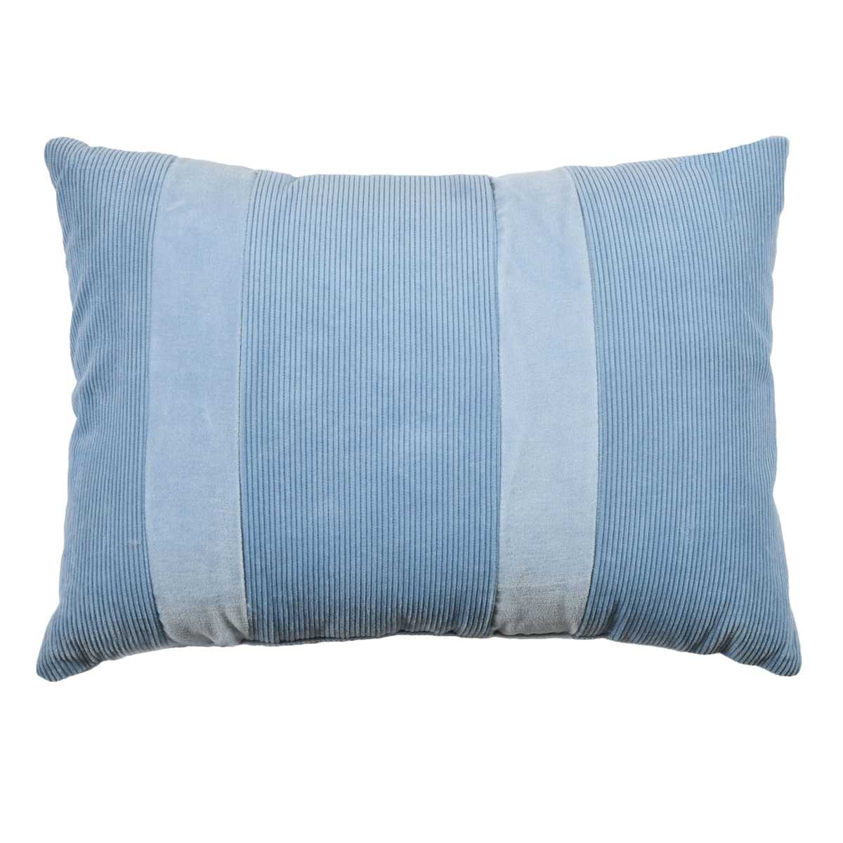 at Home Providence Corduroy Velvet 14 x 20 Light Blue Throw Pillow