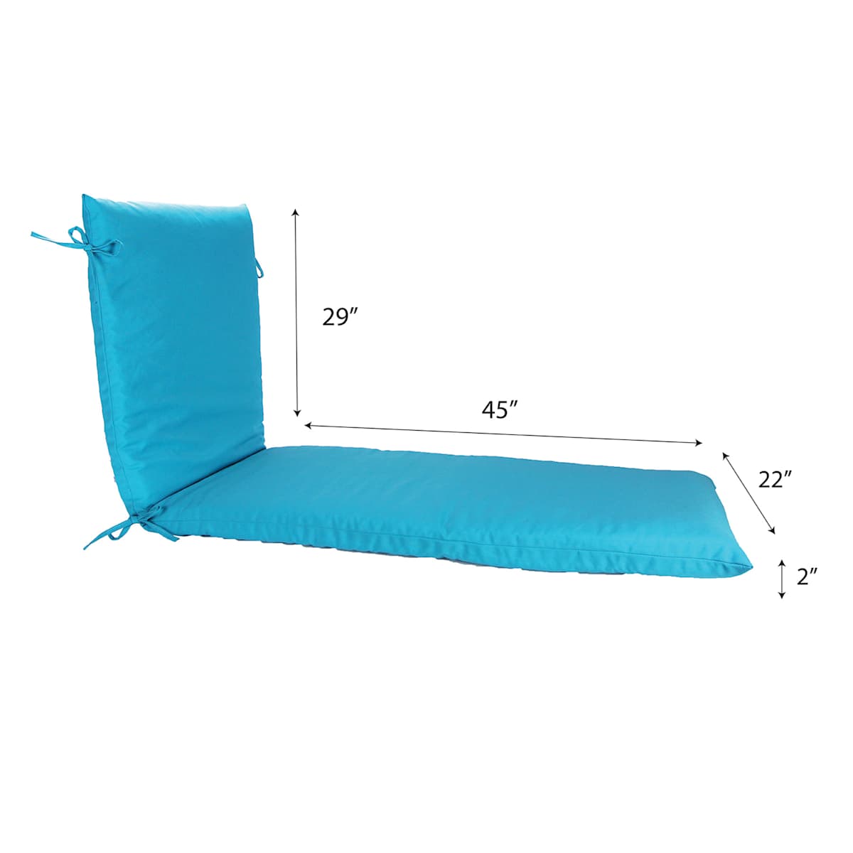 Turquoise chaise lounge cushion hot sale