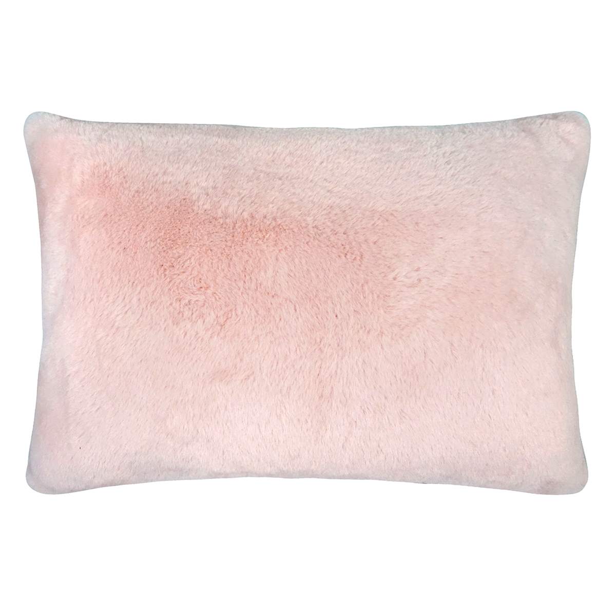 Pink fur throw pillow 2025