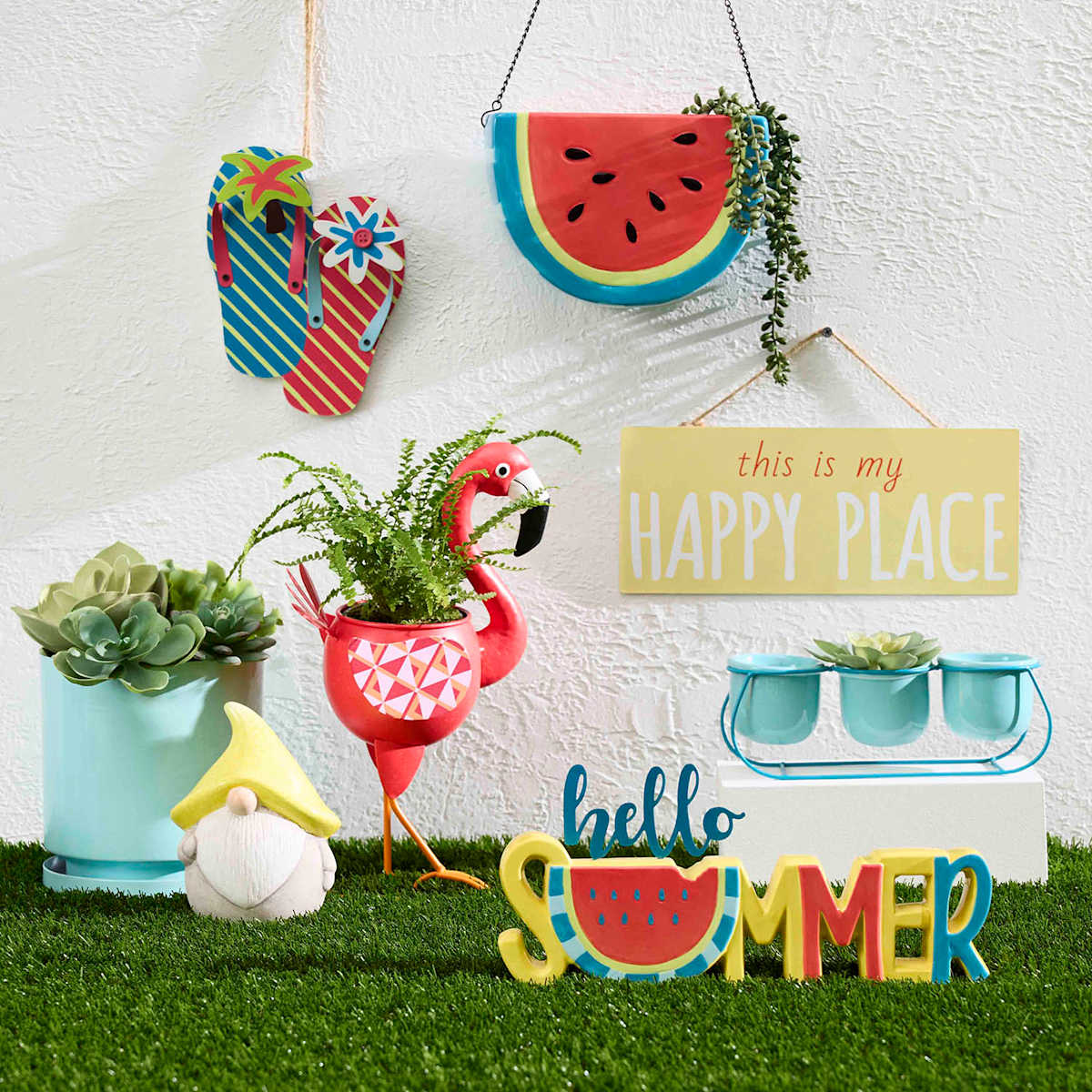 Flip Flops Outdoor Wall Decor 6x8