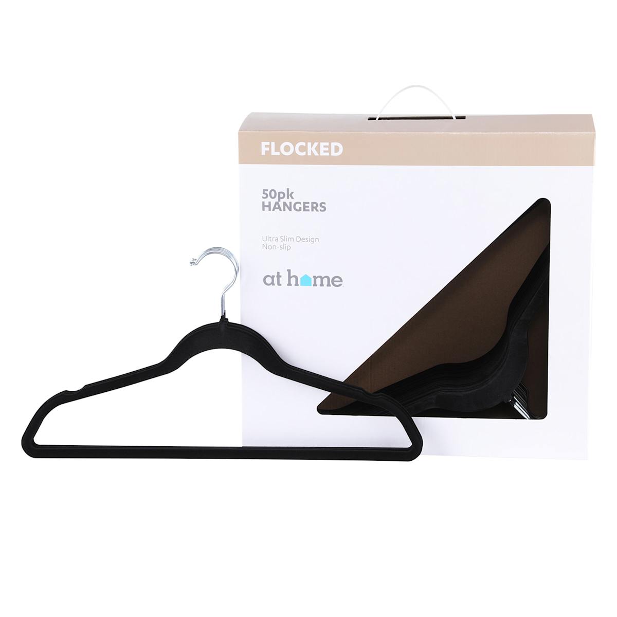 50 Pack Velvet Suit Hangers Black