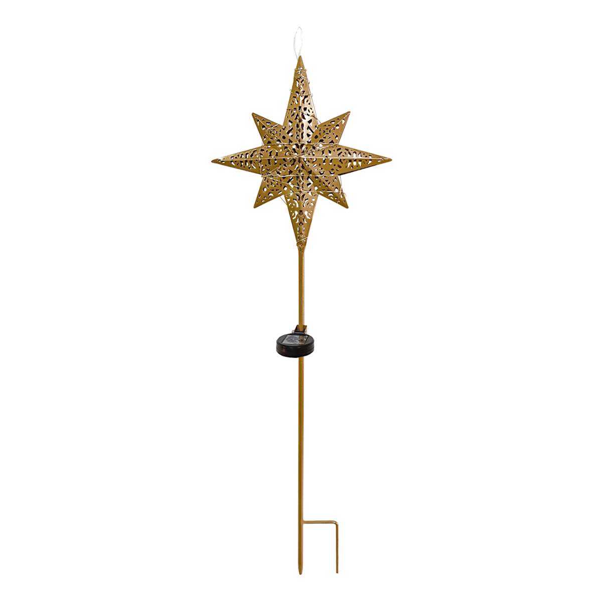 Providence Gold Solar Energy Gold Star Yard Stake, 36"