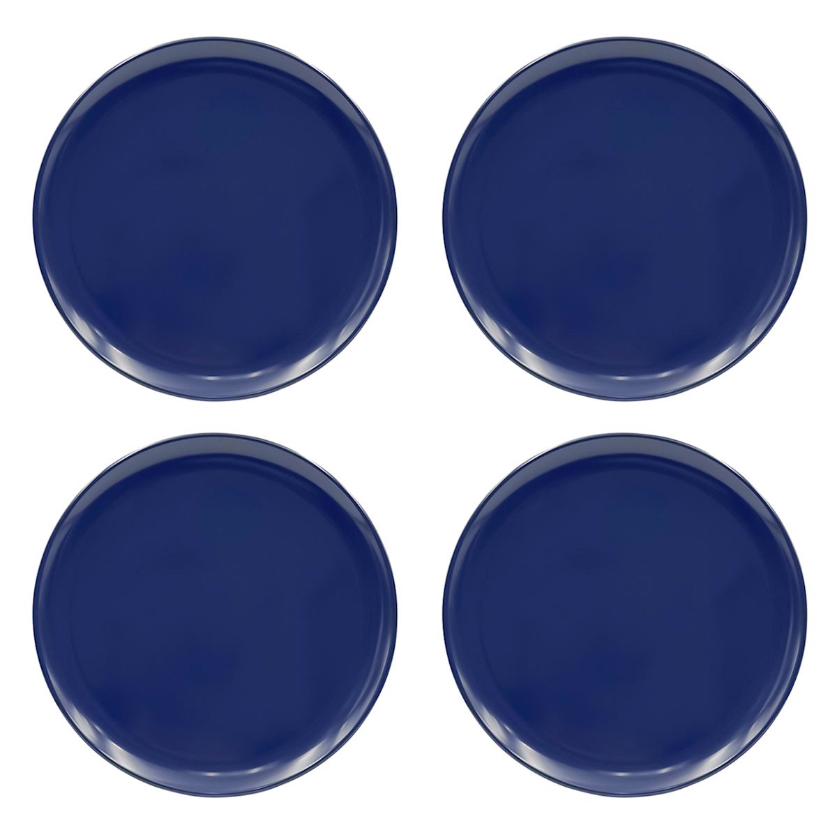 at Home S 4 10 Solid Blue Dinner Plates
