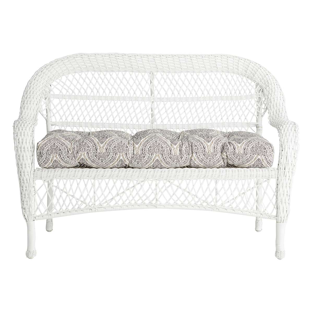 Black wicker settee 2025