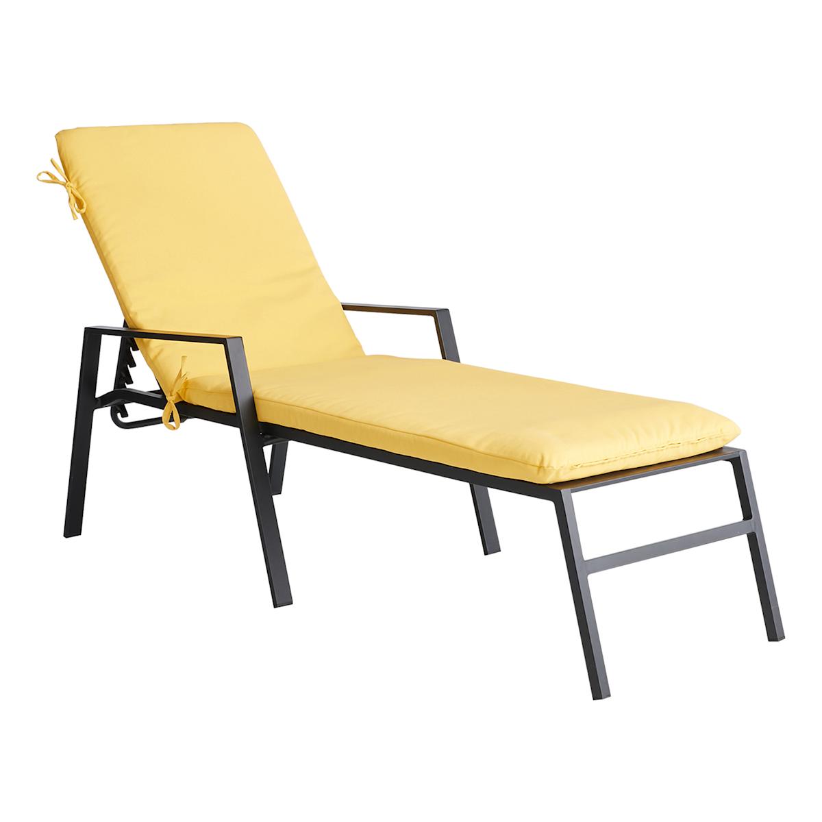 Yellow chaise lounge cushions cheap