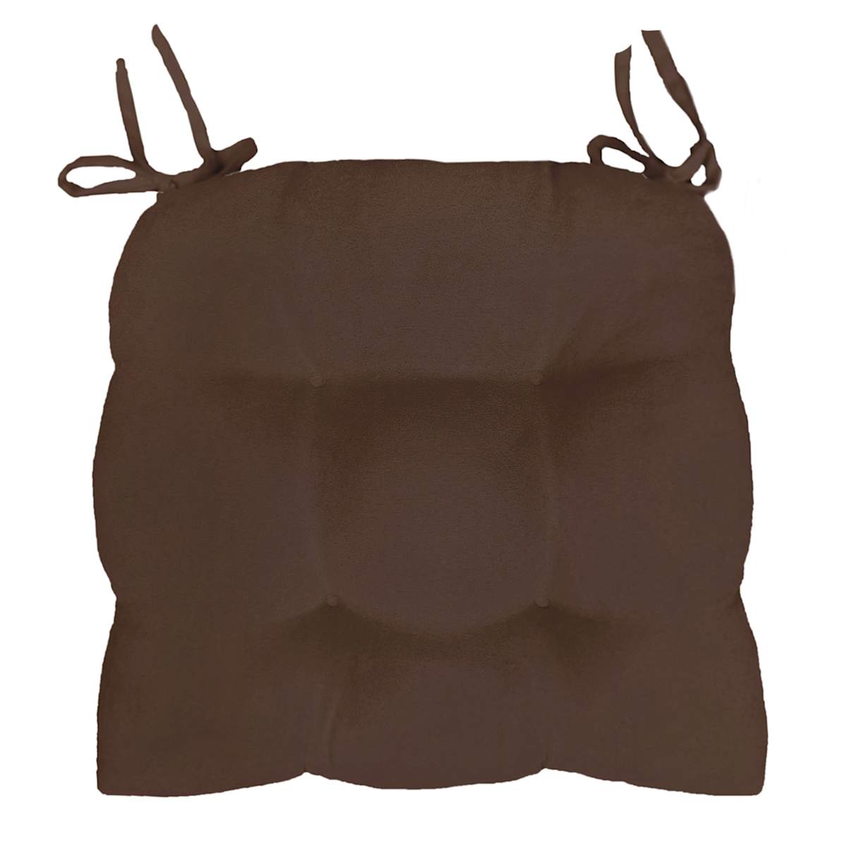 Coffee Bean Faux Suede Chair Cushion 14x15