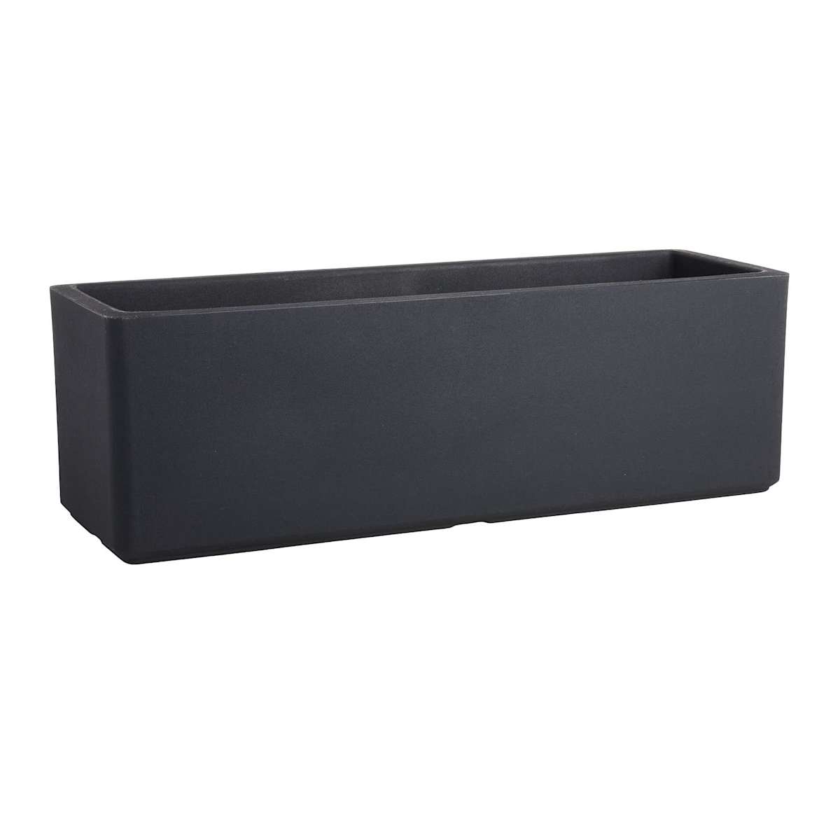 Japi Black Flat Outdoor Window Box Planter, Large | At Home
