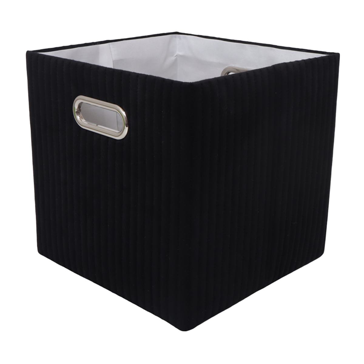 Black Velvet Foldable Storage Basket