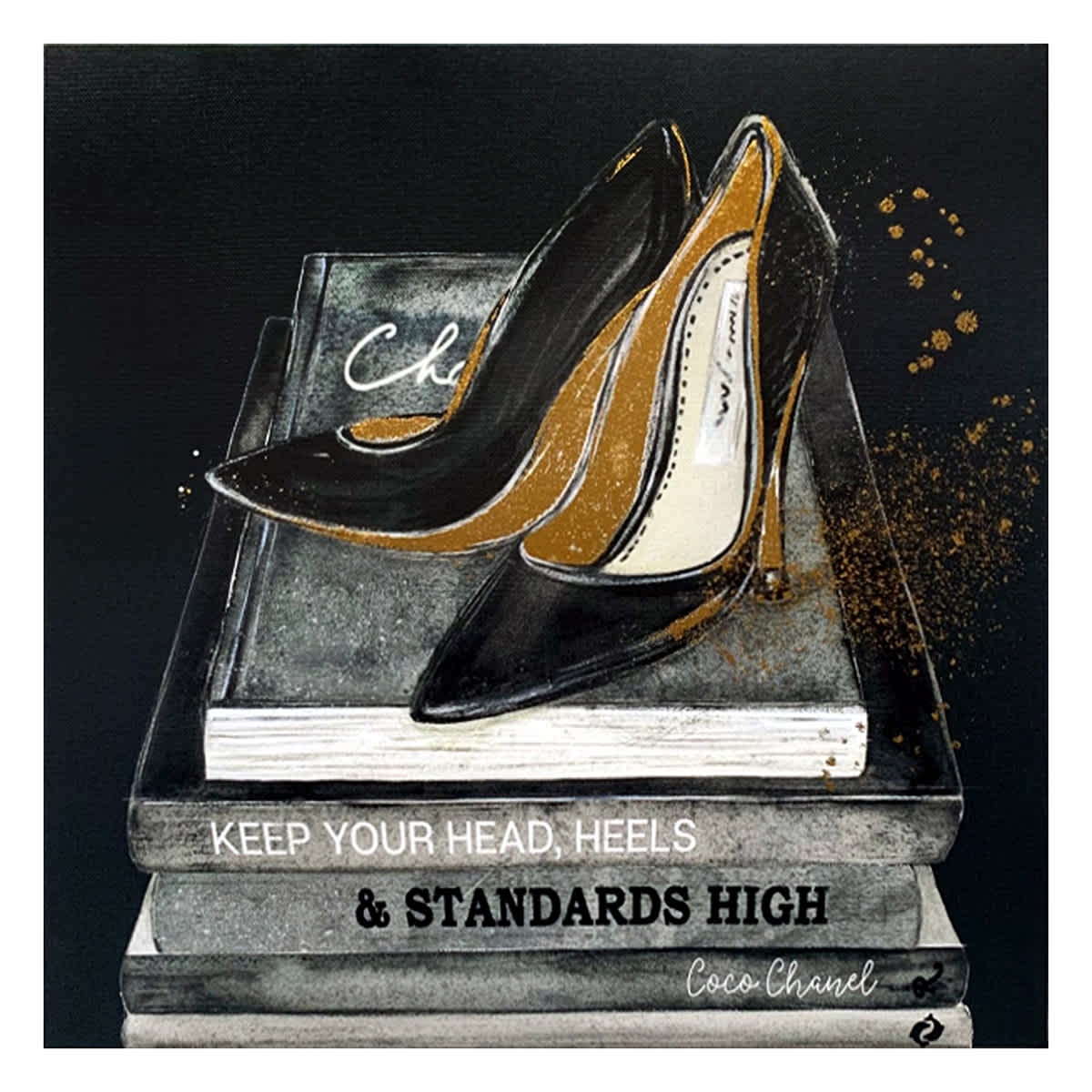 Classic black heels best sale