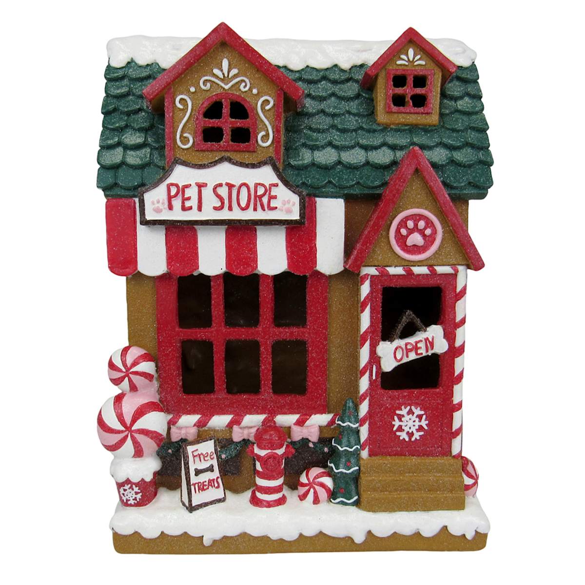 Gingerbread Lane Gingerbread Pet Store 11in Christmas Indoor Decor At Home