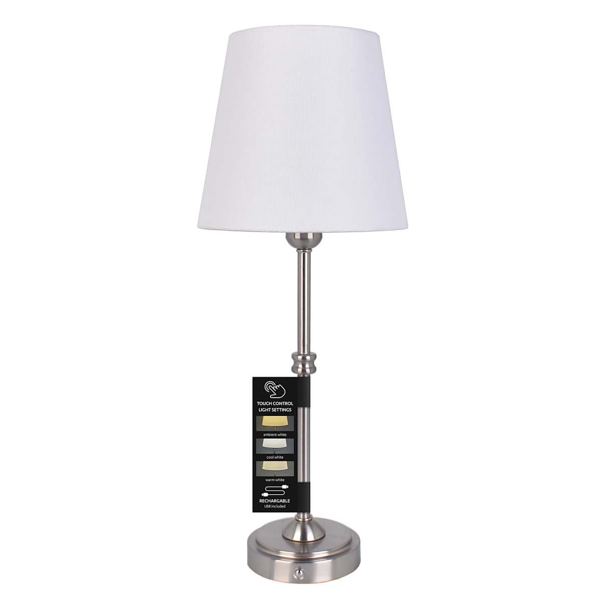 Touch dimmer lamp outlet