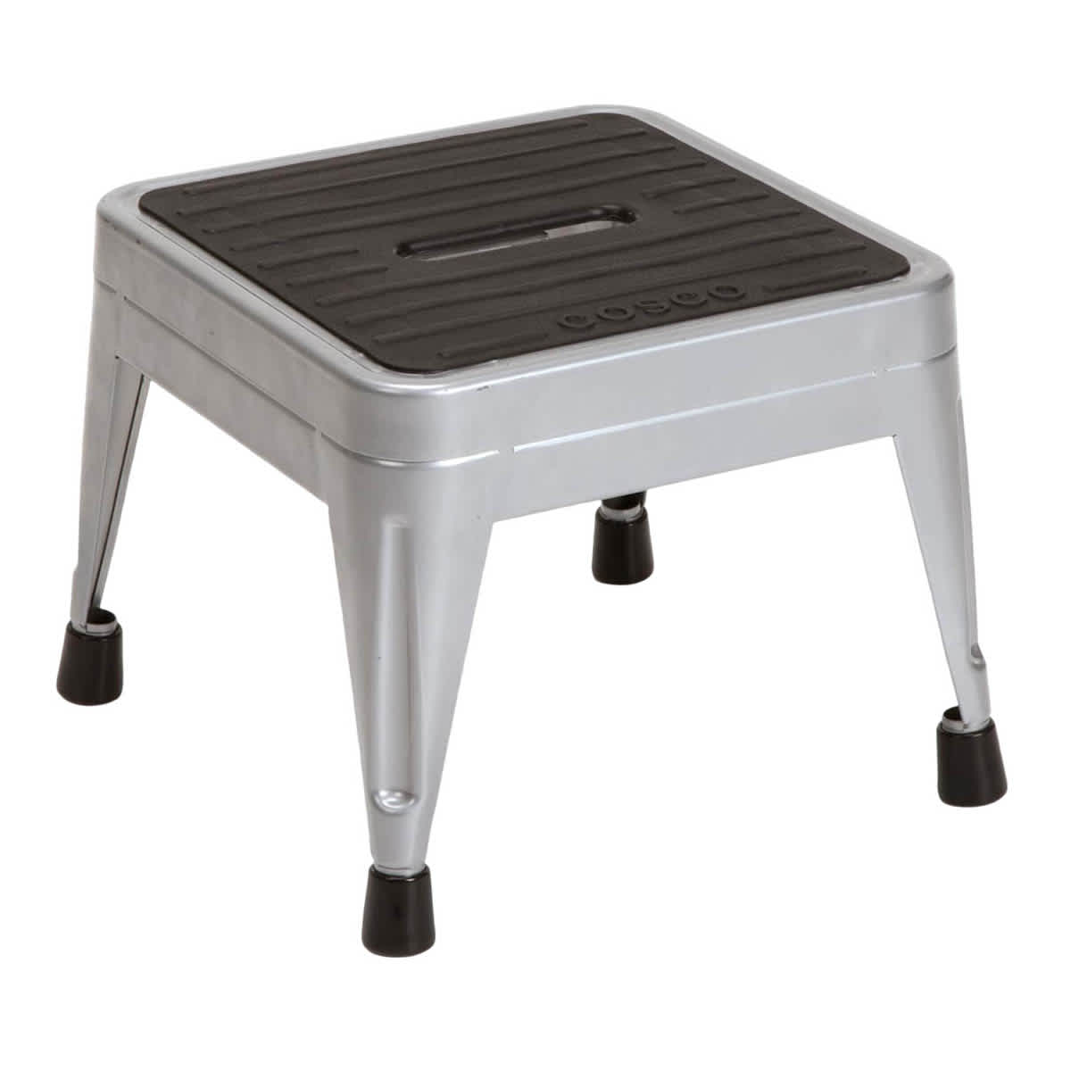 1 Step Grey Metal Step Stool