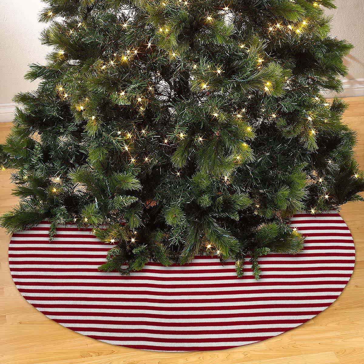Striped tree skirt new arrivals