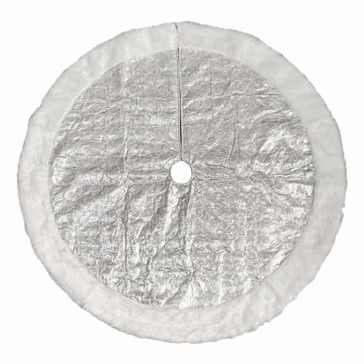 Silver tree skirt 48 inch new arrivals