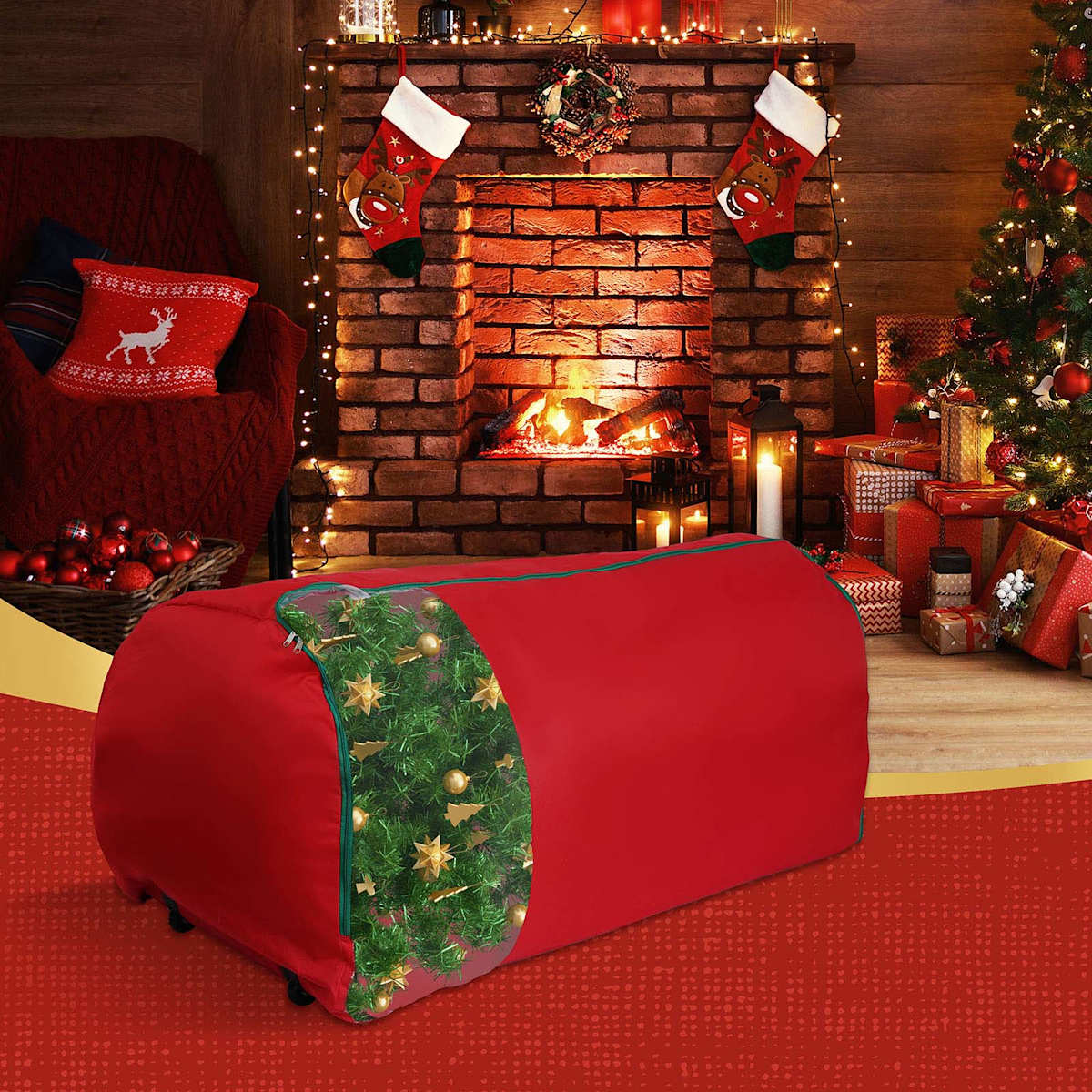 Iris christmas tree tote deals