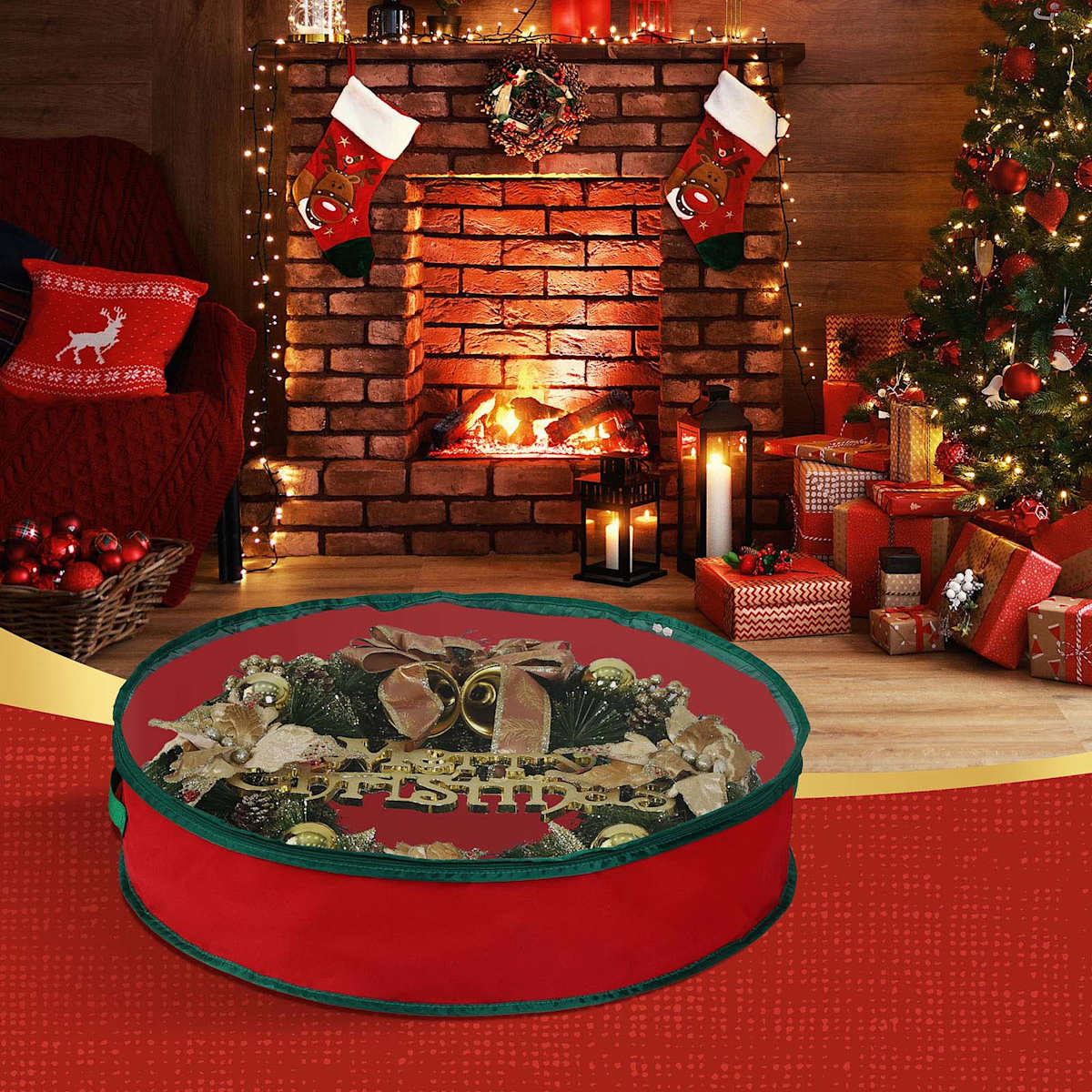 Christmas wreath storage hotsell