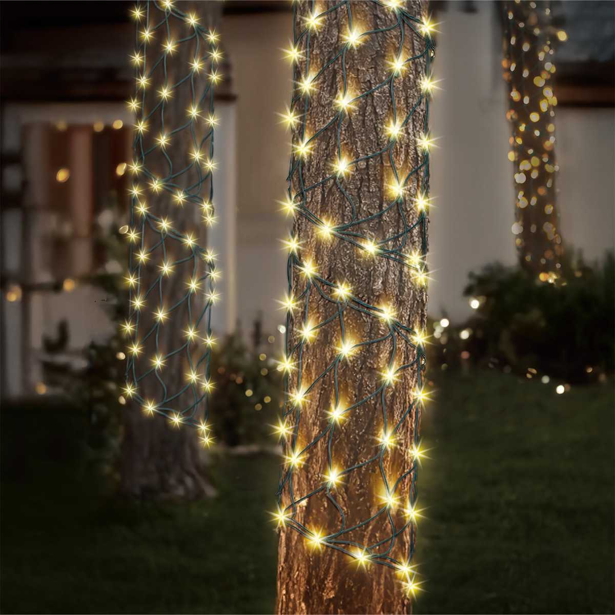 150 Count Clear Twinkle Tree Trunk Wrap String Lights