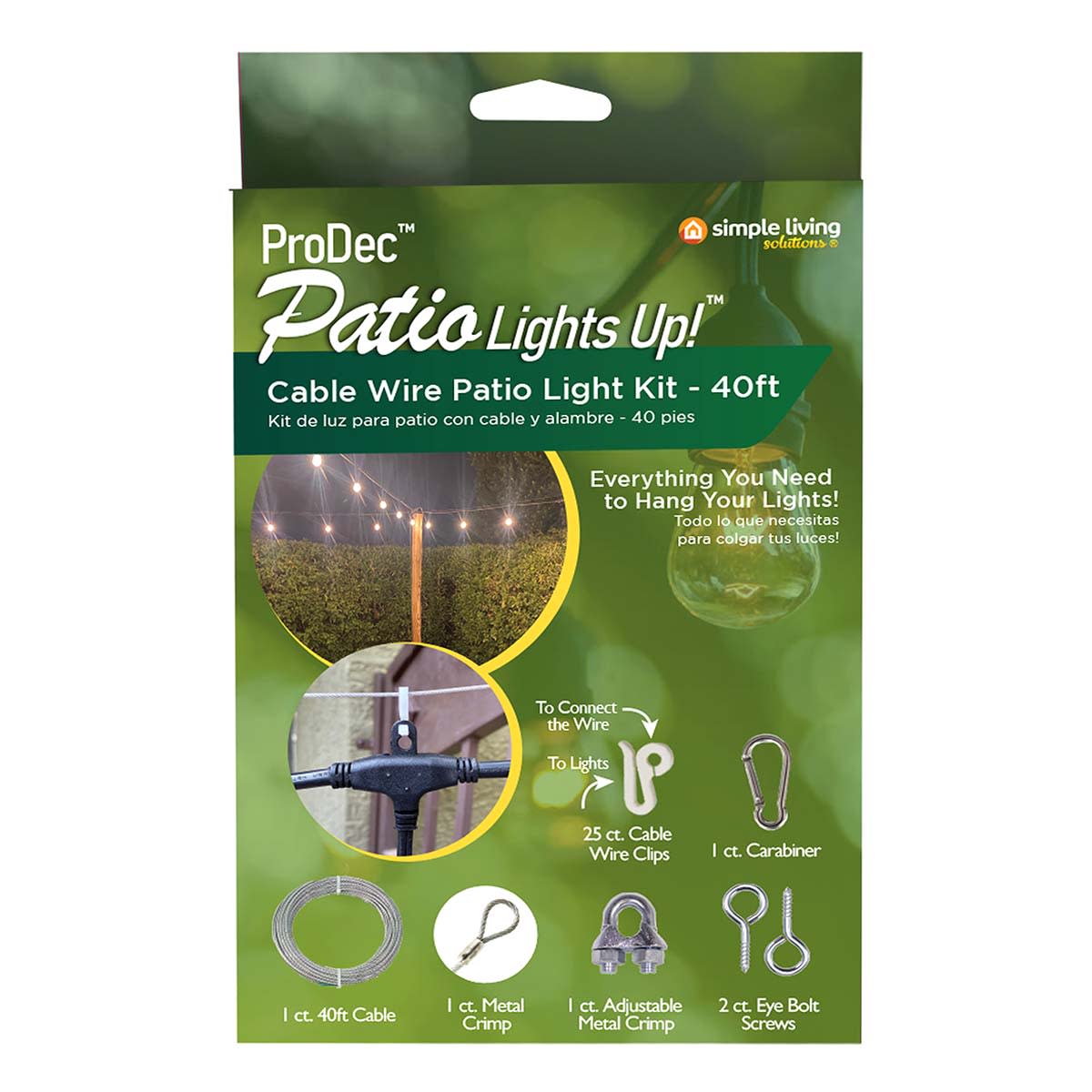 Wire for patio lights store