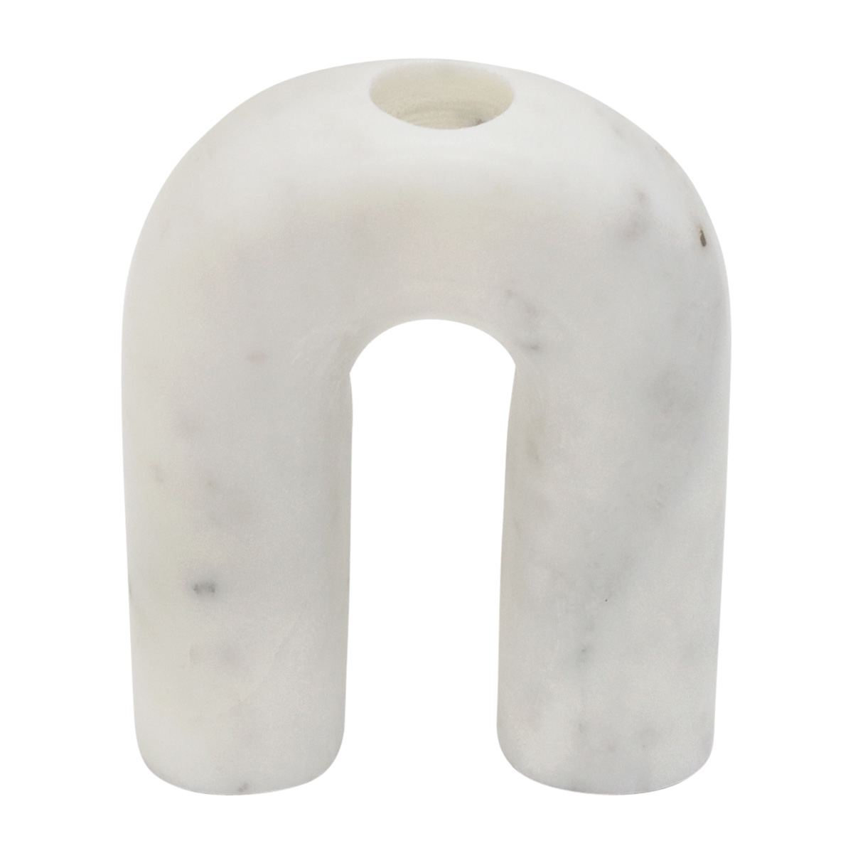 Crosby St. White Marble Taper Candle Holder, 5"