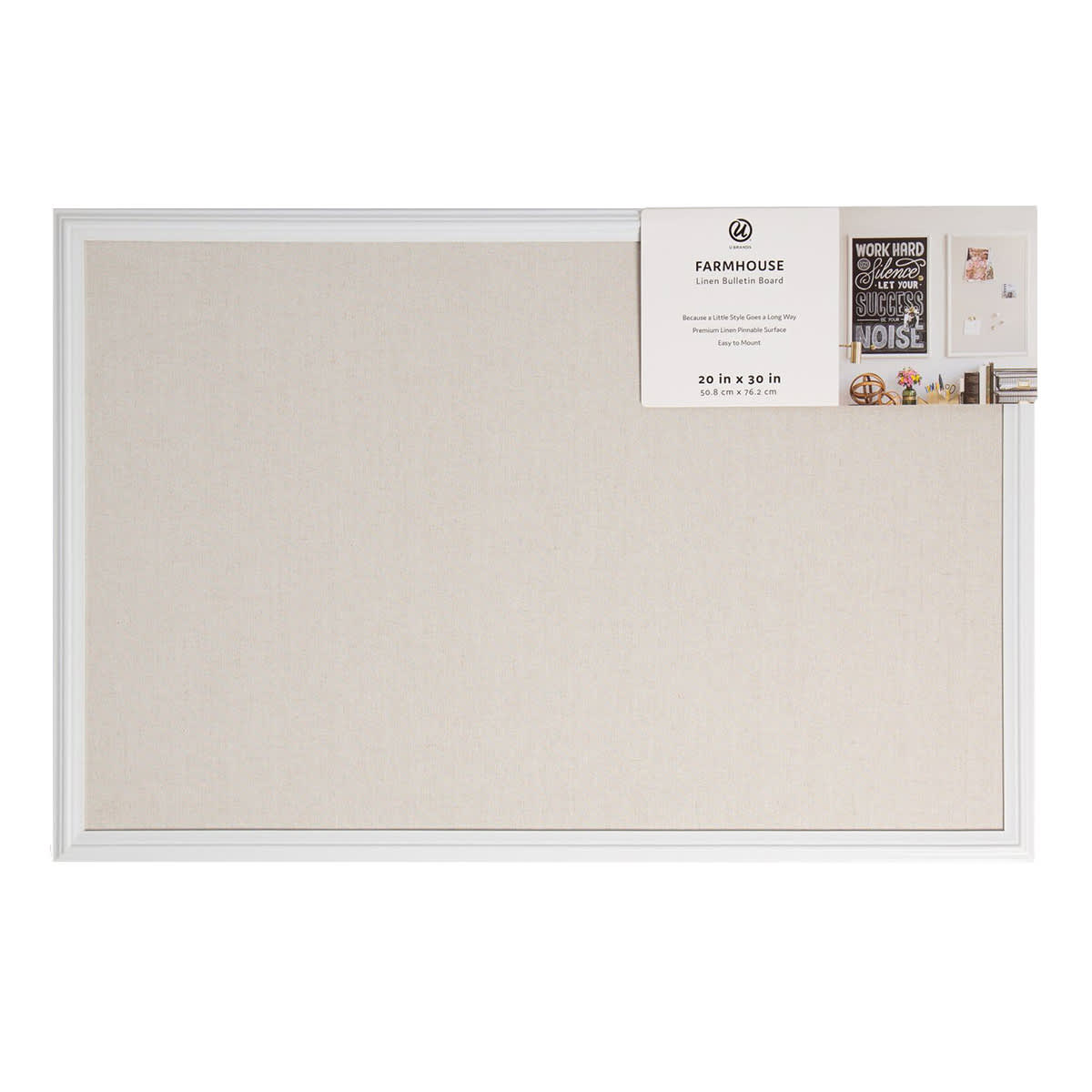 好きに white-wood-frame-linen-board- トップス