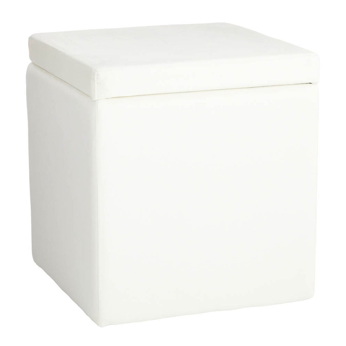 at Home Hannah Ottoman 14.2 x 14.9 x 14.2 Cream Storage