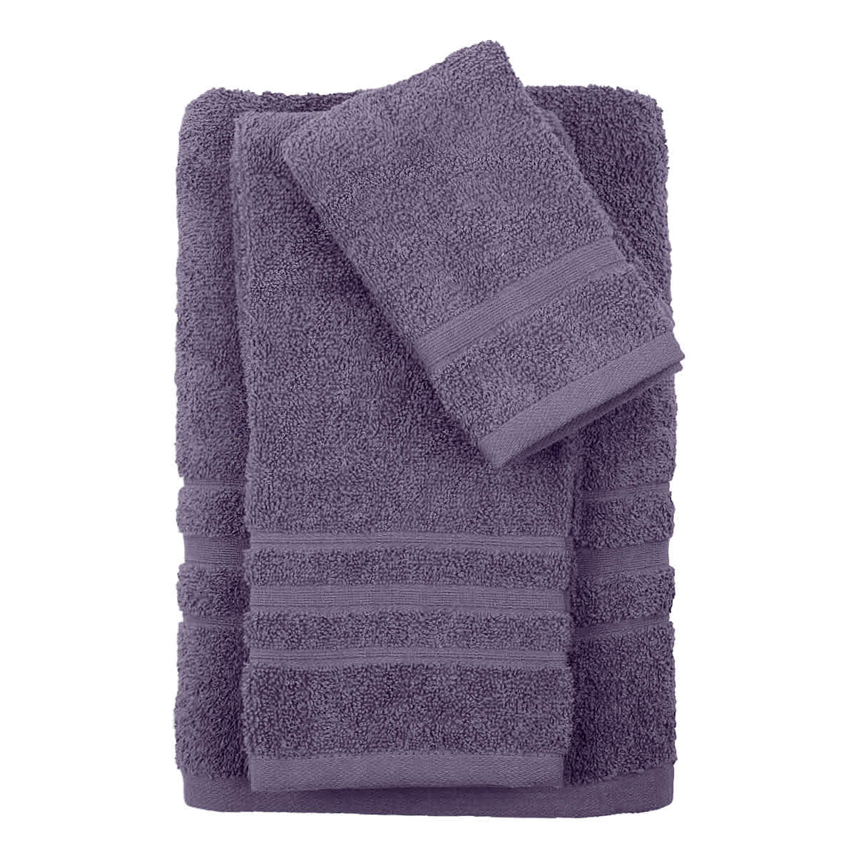 Essential Solid Purple Bath Towel 30x54