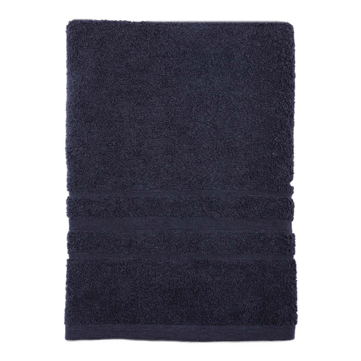 Essential Solid Black Bath Sheet 30x64