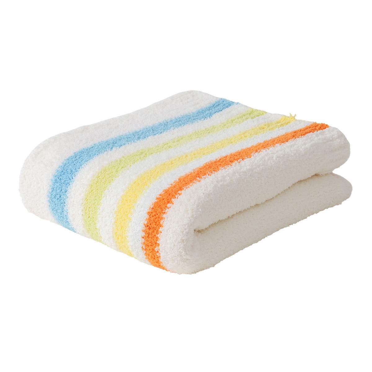 Tiny Dreamers Multicolor Striped Cozy Knit Throw Blanket, 50x60