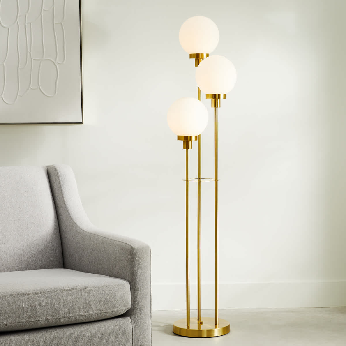 Brass lamp with glass shade cheap