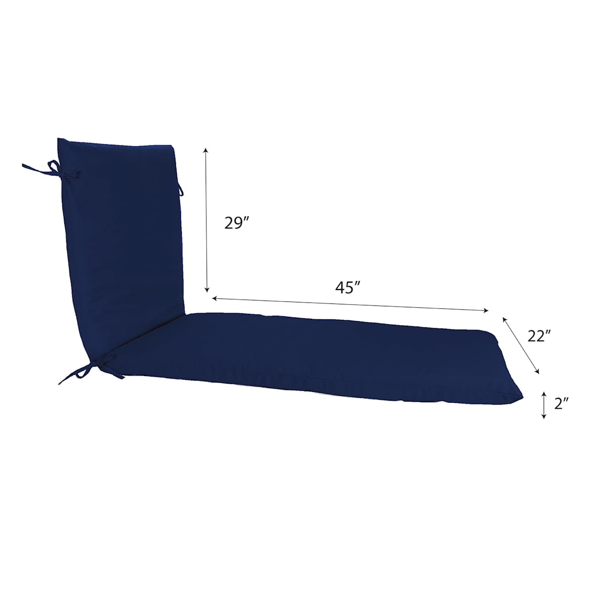 Navy lounge chair cushion clearance