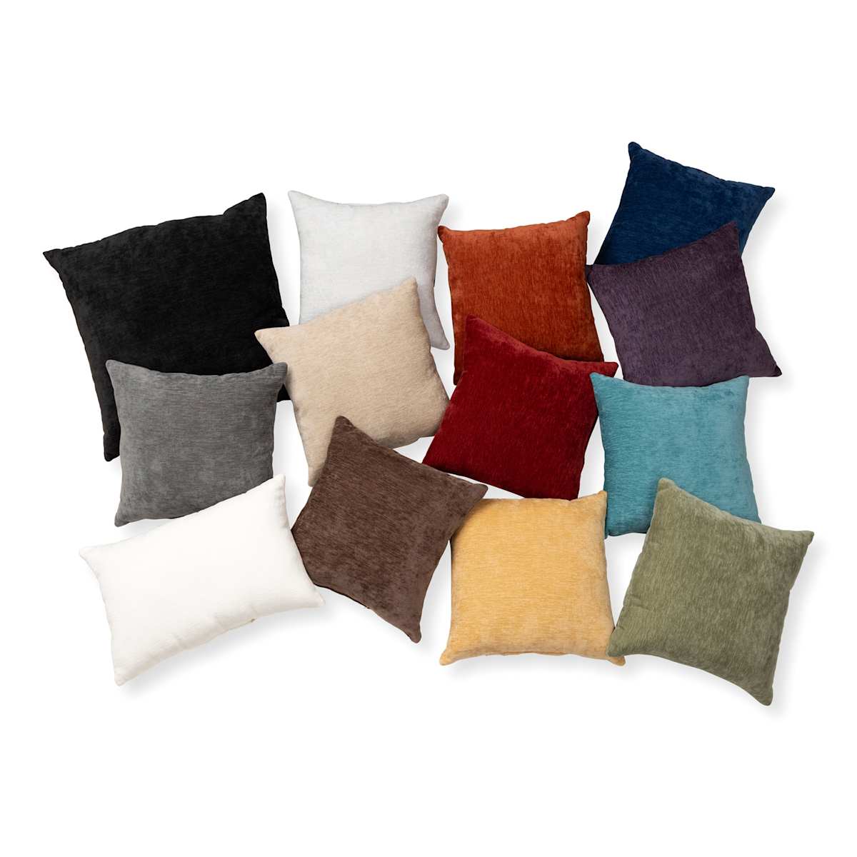 Reese Navy Chenille Throw Pillow 18