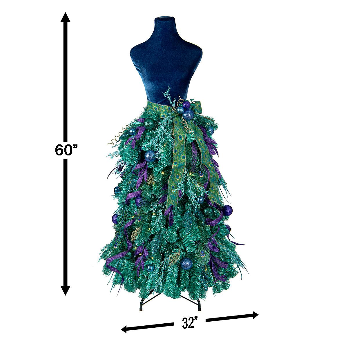 Teal christmas dress shop