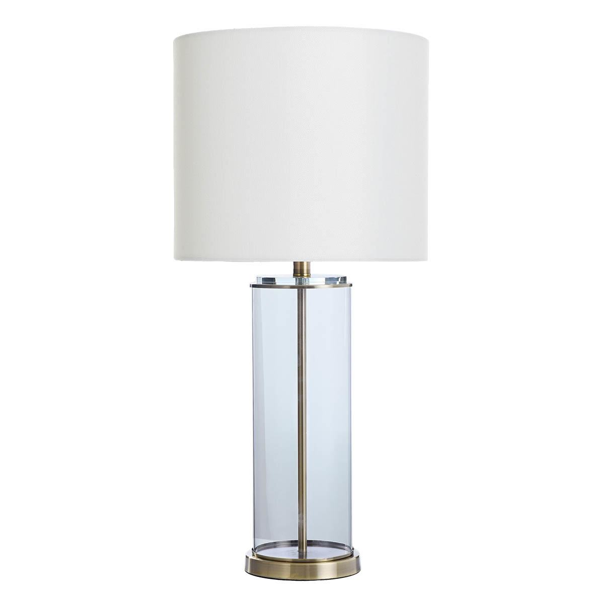 Providence Clear Glass Pillar Table Lamp Base 21