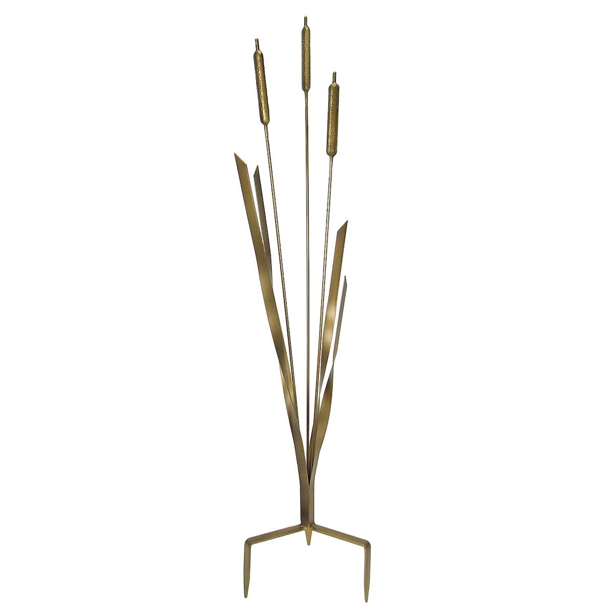 Honeybloom Bronze Metal Cattail Yard Stake 35 At Home